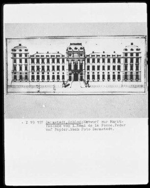 Marktfassade des Darmstädter Schlosses