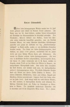 Kurzer Lebensabriß
