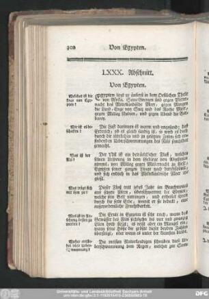 LXXX. Abschnitt. Von Egypten.