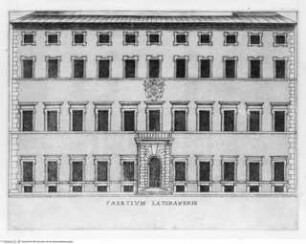 Palazzi diversi nel'alma città di Roma, et altre, Taf. 13: Palazzo Lateranense, Fassade