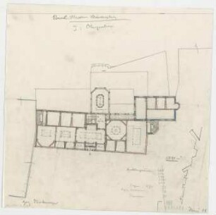 Fischer, Theodor; Basel (Schweiz); Kunstmuseum - Grundriss 1. OG