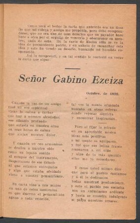 Señor Gabino Ezeiza