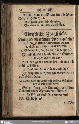 Christliche Fragstücke