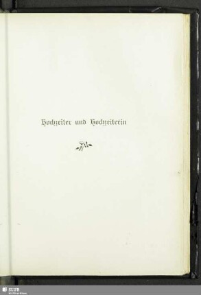 Hochzeiter und Hochzeiterin