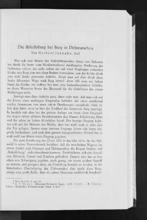 Die Bökelnburg bei Burg in Dithmarschen