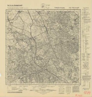 2485 Peterswalde, Topographische Karte 1:25000 (4cm - Karte)