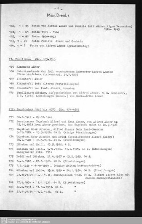 II. Familiäres (Nr. 165 - 170)