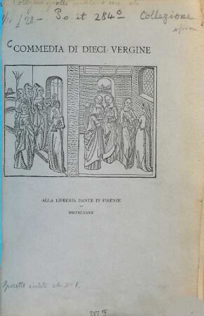 Commedia di dieci Vergine