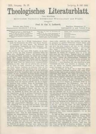 313-315 [Rezension] Thomas, C., Handbuch der Geschichte des Alten und Neuen Bundes