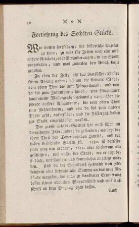 Fortsetzung des Sechsten Stücks.