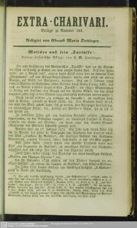 Extra-Charivari zu Nummer 133