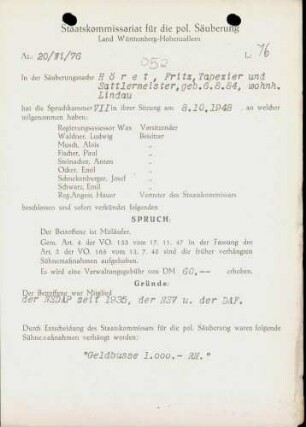 Höret, Fritz