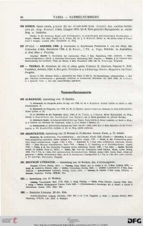 Sammelnummern (Nr. 299-321)