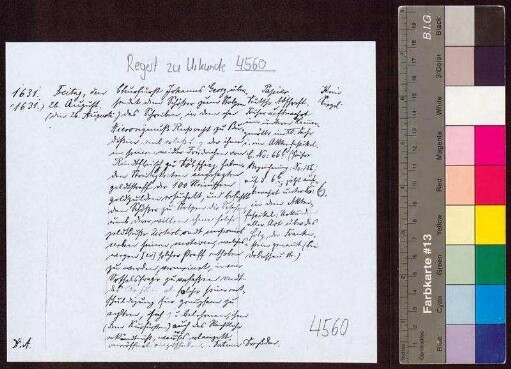 Kurfürst Johann Georg I. von Sachsen übersendet dem Schösser des Amtes Stolpen einen Brief, in dem Hieronymus Ruprecht aus Bautzen um Erlass der Geldstrafe in Höhe von 100 Gulden bittet, die ihm wegen des Streits mit Friedrich von Rindfleisch auf Döbschütz (Döbschitz) auferlegt worden war. Er befiehlt dem Schösser, ihm mitzuteilen, warum diese Geldstrafe auferlegt worden ist, und um Zusendung des Urteils.