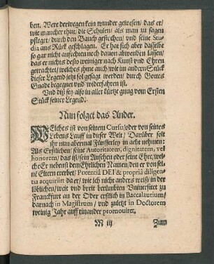 Nun folgt das Ander.