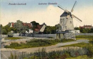 Dresden-Leutewitz. Leutewitzer Windmühle, kolorierte Ansichtskarte
