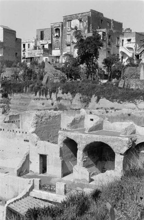 Blick auf die Überreste der antiken Stadt Herculaneum