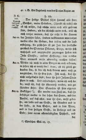 §. 22. I C. 116. Demuth des heiligen Ignatius. - §. 41. I. C. 116. Der heilige Ignatius.