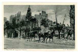 Der Krieg 1914/15 in Postkarten, 15. Reihe, Abt.: Deutschland; Inhalt: Ostpreußen/2.Gruppe: Nr. 141: Stallupönen, Goldaper Strasse