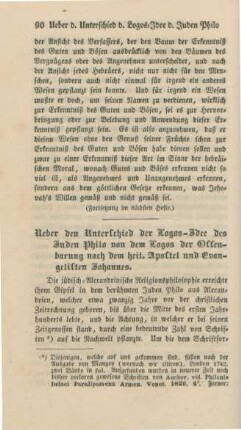 90-117 Ueber den Unterschied der Logos-Idee des Juden Philo von dem Logos der Offenbarung nach dem heil. Apostel und Evangelisten Johannes