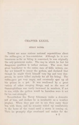 Chapter XXXIII. Stray notes
