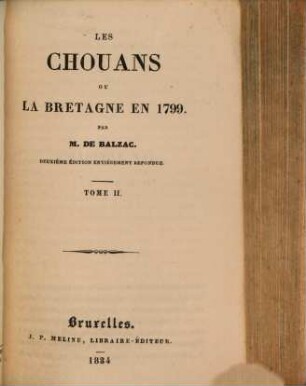 Leschouans ou la Bretagne en 1799, 2