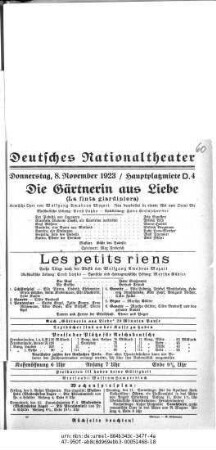 Die Gärtnerin aus Liebe (La finta giardiniera)