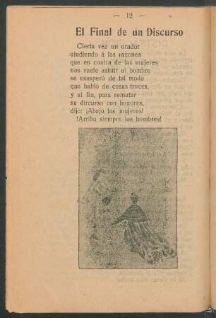 El final de un discurso