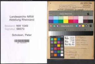Entnazifizierung Peter Scholzen , geb. 10.02.1901 (Ingenieur)