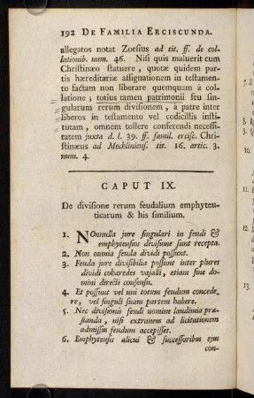 192-207, Caput IX.