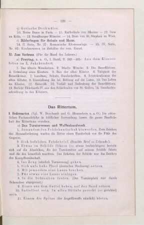 Das Rittertum