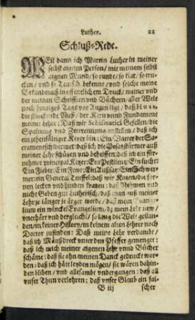 Schluß-Rede.