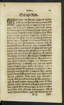 Schluß-Rede.
