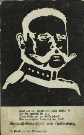 Generalfeldmarschall von Hindenburg.