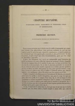 Chapitre Deuxième. De quelques outils, instruments et substances utiles en arboriculture.