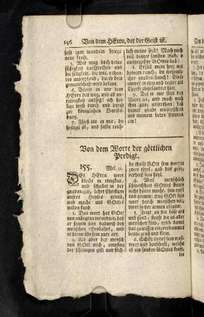 146-149, Von dem Worte der göttlichen Predigt