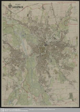 Karte : Plan von Leipzig