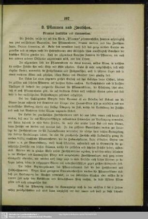 D. Pflaumen und Zwetschen