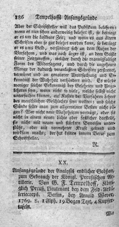 Anfangsgründe der Analysis endlicher Größen.