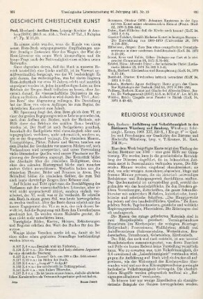 932-933 [Rezension] Goy, Barbara, Aufklärung und Volksfrömmigkeit in den Bistümern Würzburg und Bamberg