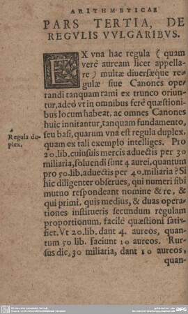 PARS TERTIA, DE REGULIS [..]LGARIBUS.