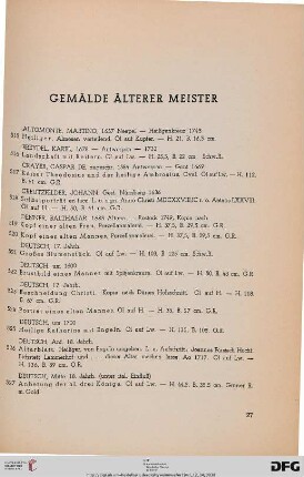 Gemälde Älterer Meister (Nr. 515-584)