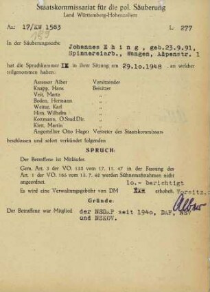 Ehing, Johannes