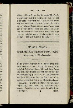 Neuntes Kapitel. - Eilftes Kapitel.