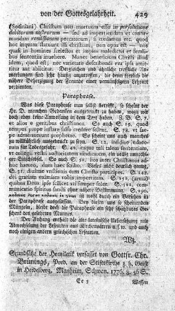 Grundsätze der Homiletik.