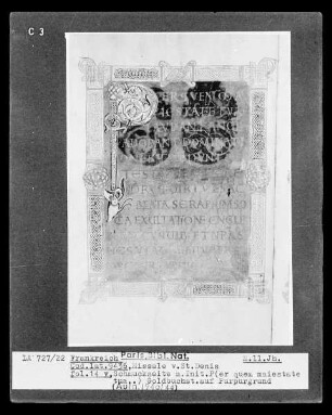 Missale aus Saint-Denis — Initiale P, Folio 14verso