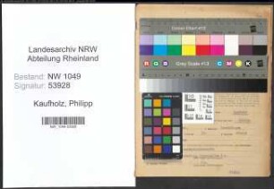 Entnazifizierung Philipp Kaufholz , geb. 25.10.1906 (Bankangestellter)