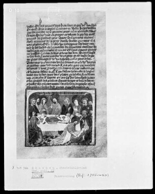 La passion de Jésus Christ — Die Fußwaschung, Folio 18