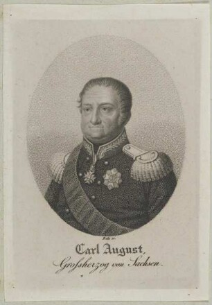 Bildnis des Großherzogs Carl August zu Sachsen-Weimar-Eisenach