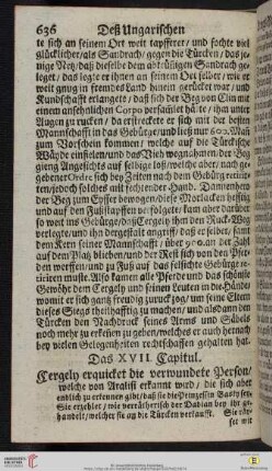 Das XVII. Capitul
